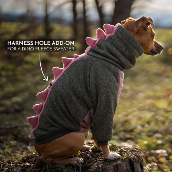 Fluffy knit Dino tank/raglan/overall - All colours - Image 9